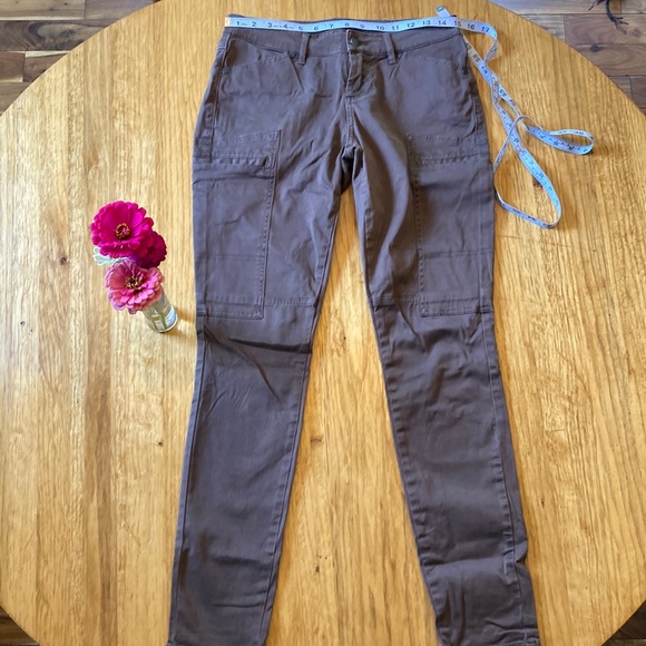COPY - Prana Skinny Cargo Jeans Sz. 6 Brown - Picture 1 of 9